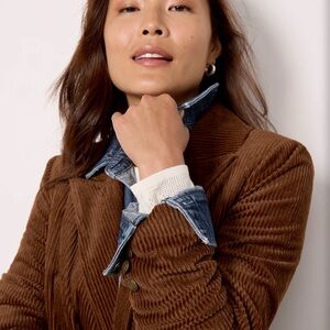 New Chic Brown Corduroy Jacket